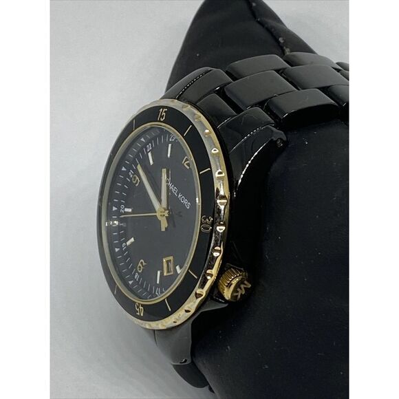 Michael Kors MK5173 Men's Black Stainless Steel Analog Dial Quartz Watch MP198 - Picture 4 of 12